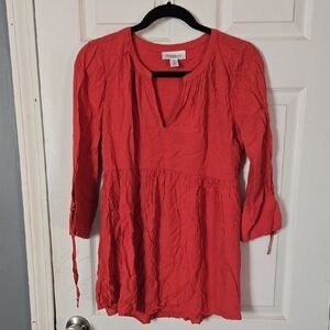 Motherhood Maternity Red Tunic Top